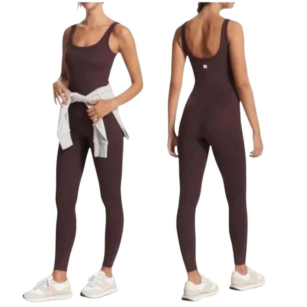 Vuori NWT Halo Essential Jumpsuit Dreamknit Mahogany Heather Size XL